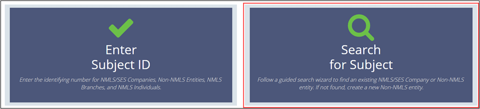 Click the search for subject command to find complaints by subject
