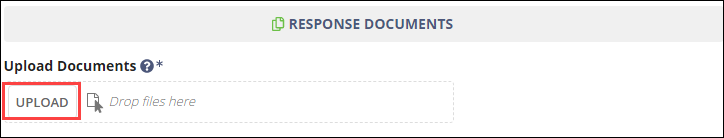Upload document button