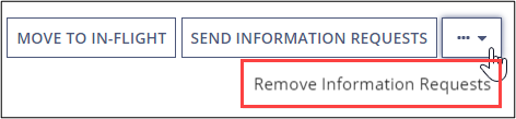Remove Information Requests button