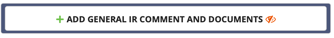 Add General IR Comment and Documents button