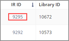 The Information Reqest ID is a hyperlink, click to open.