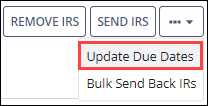Update Due Dates button