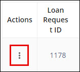 Loan Request Action Ellipsis