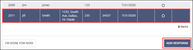 Responding to loan requests: add response button