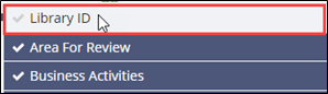 select the Library ID option