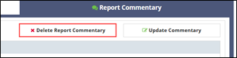 Delete Report Commentary command
