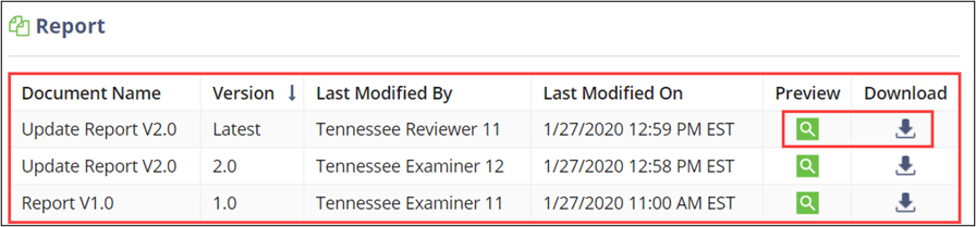 Preview and Download icons