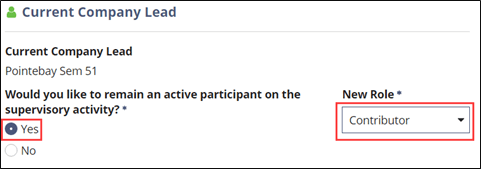 Dialog: Current Company Lead