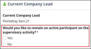 Current Company Lead dialog