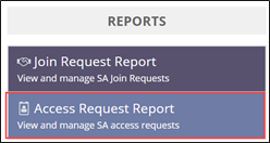 Access Request Report button