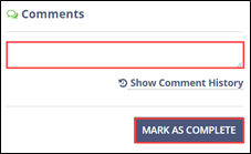 Mark the SA review as complete