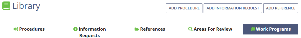 The main tabs and commands in the SES Library