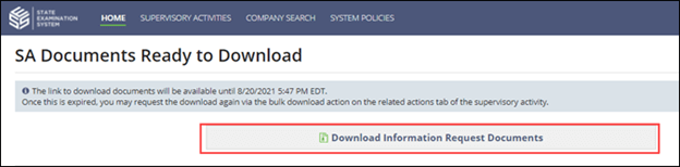 Bulk Download Ready dialog box, showing Download Documents button