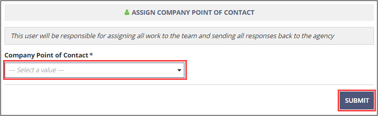 Company Point of Contact list