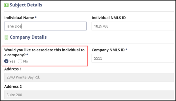Complaints: Subject Details dialog box