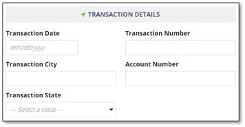 screen capture showing Example of Transaction Details