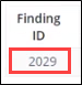 Findings ID hyperlink
