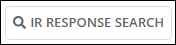 Screen capture of the IR Response Search button