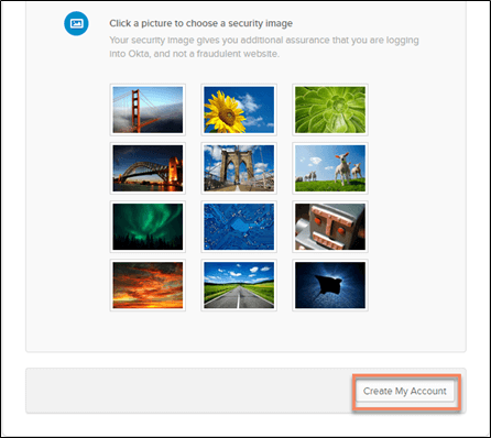 Select a Secuirty Image