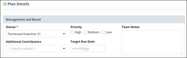 The Plan Details section
