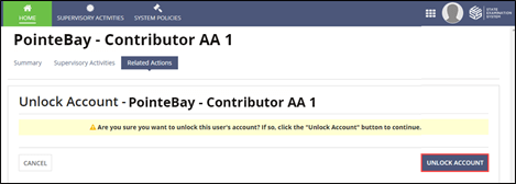 Unlock Account button